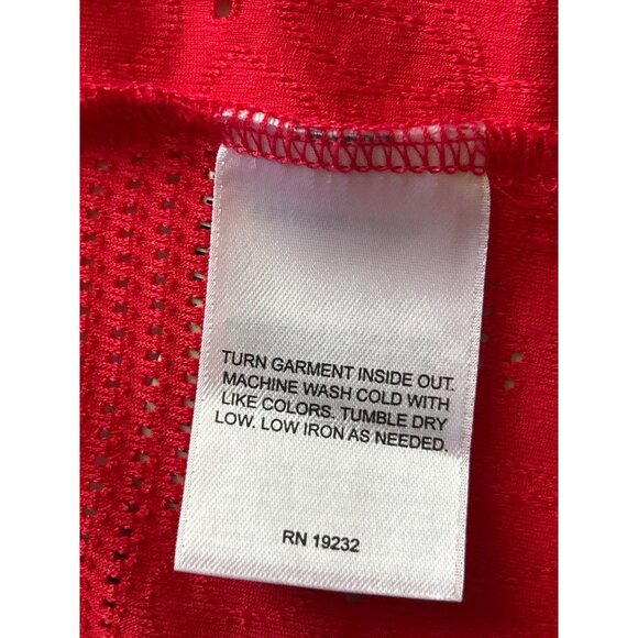 Alfred Dunner Studio Red 2-Piece Open Front Cardigan & Tank Set S Floral Lace - Picture 5 of 8